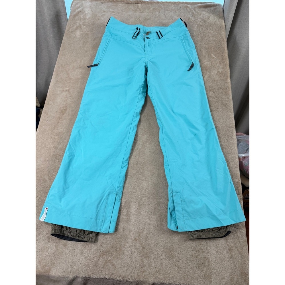 Bonfire Particle Snowboarding Pants Womens L‎ Turquoise Blue Ski Classic Fit